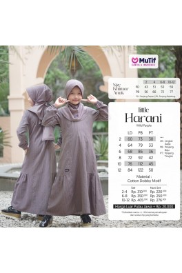 SARIMBIT GAMIS ANAK LITTLE HARANI